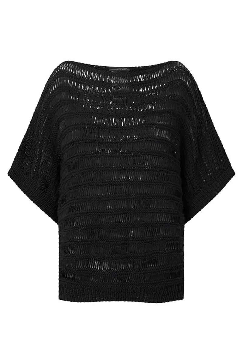 Sale Elsewhere Fashion Bisho Knit-Black