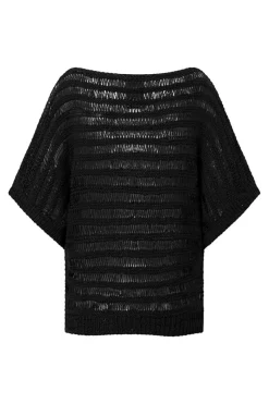 Sale Elsewhere Fashion Bisho Knit-Black