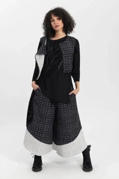Fashion Elsewhere Fashion Brotas Trousers Reversible-Black-Offwhite