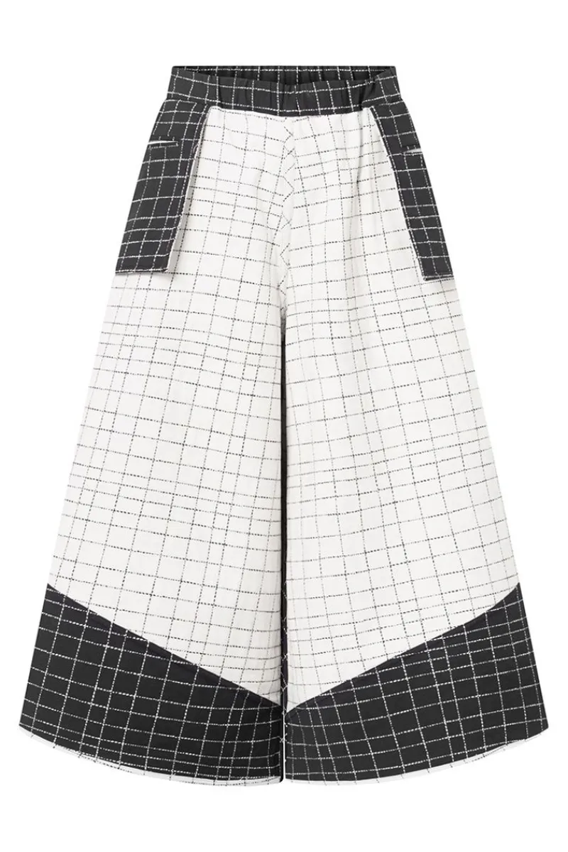 Fashion Elsewhere Fashion Brotas Trousers Reversible-Black-Offwhite