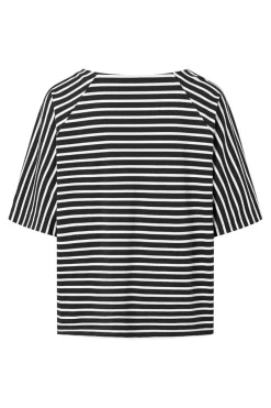 Clearance Elsewhere Fashion Christiana Top-Black-Offwhite