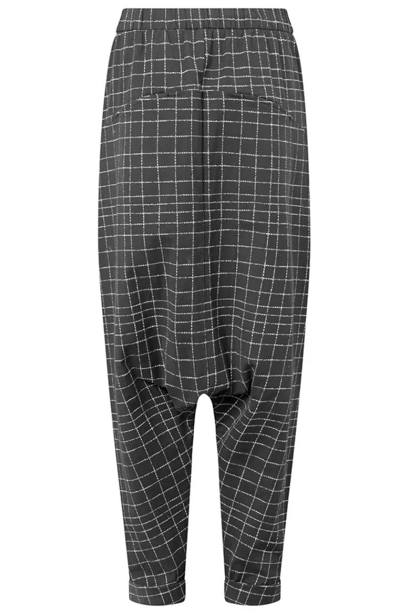 Cheap Elsewhere Fashion Eldorado Trousers-Black-Offwhite