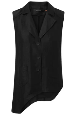 New Elsewhere Fashion Evander Waistcoat-Black