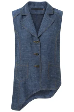 Outlet Elsewhere Fashion Evander Waistcoat-Denim