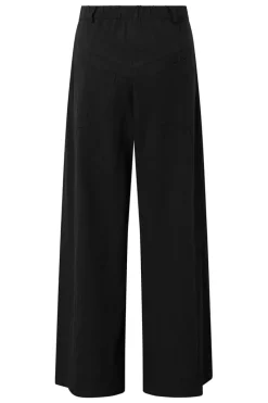 Cheap Elsewhere Fashion Forsaa Linen Trousers-Black