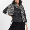 New Elsewhere Fashion Guelph Scarf-Black-Offwhite