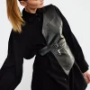 Clearance Elsewhere Fashion Indwe Leather Accessory-Black