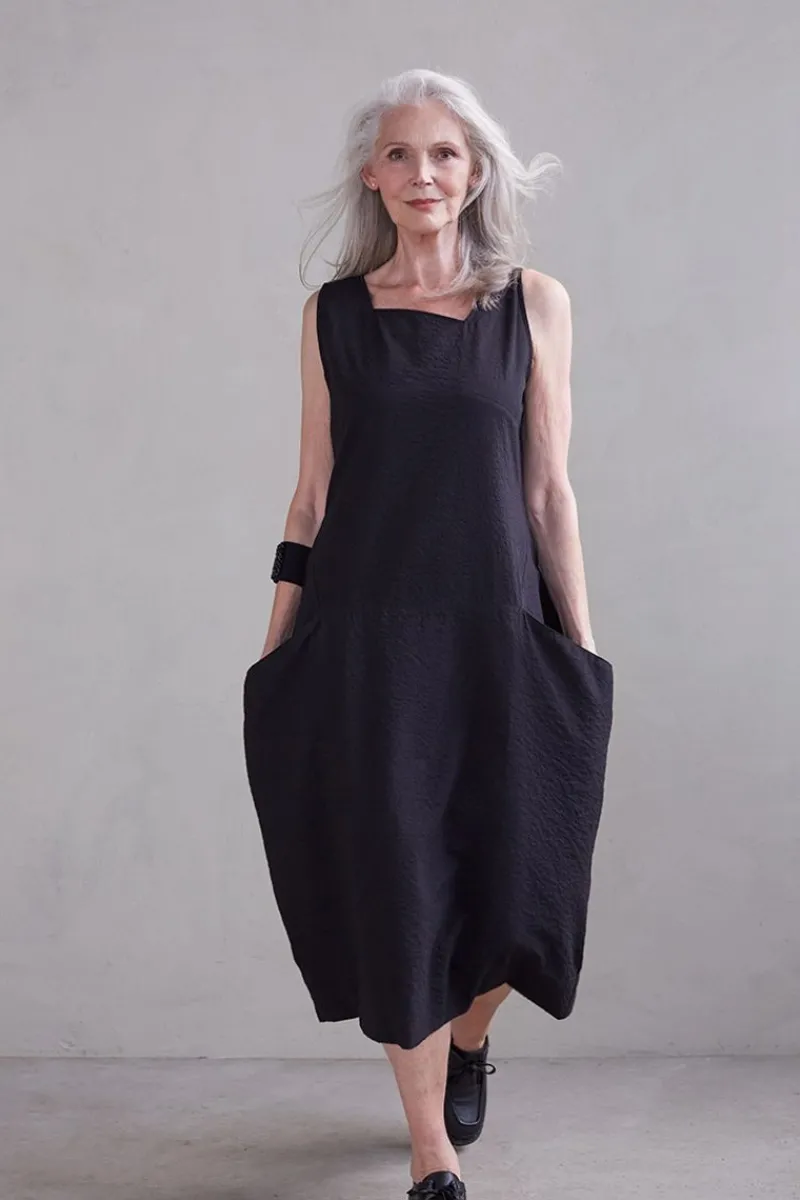 Hot Elsewhere Fashion Libode Dress-Black