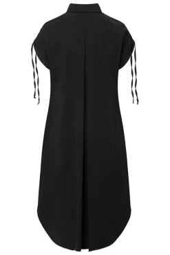 Fashion Elsewhere Fashion Long Viscose Blouse-Black