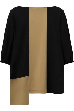 Fashion Elsewhere Fashion Mandini Top-Black-Golden