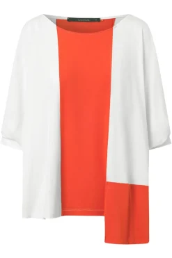 Discount Elsewhere Fashion Mandini Top-Fire-Off-White