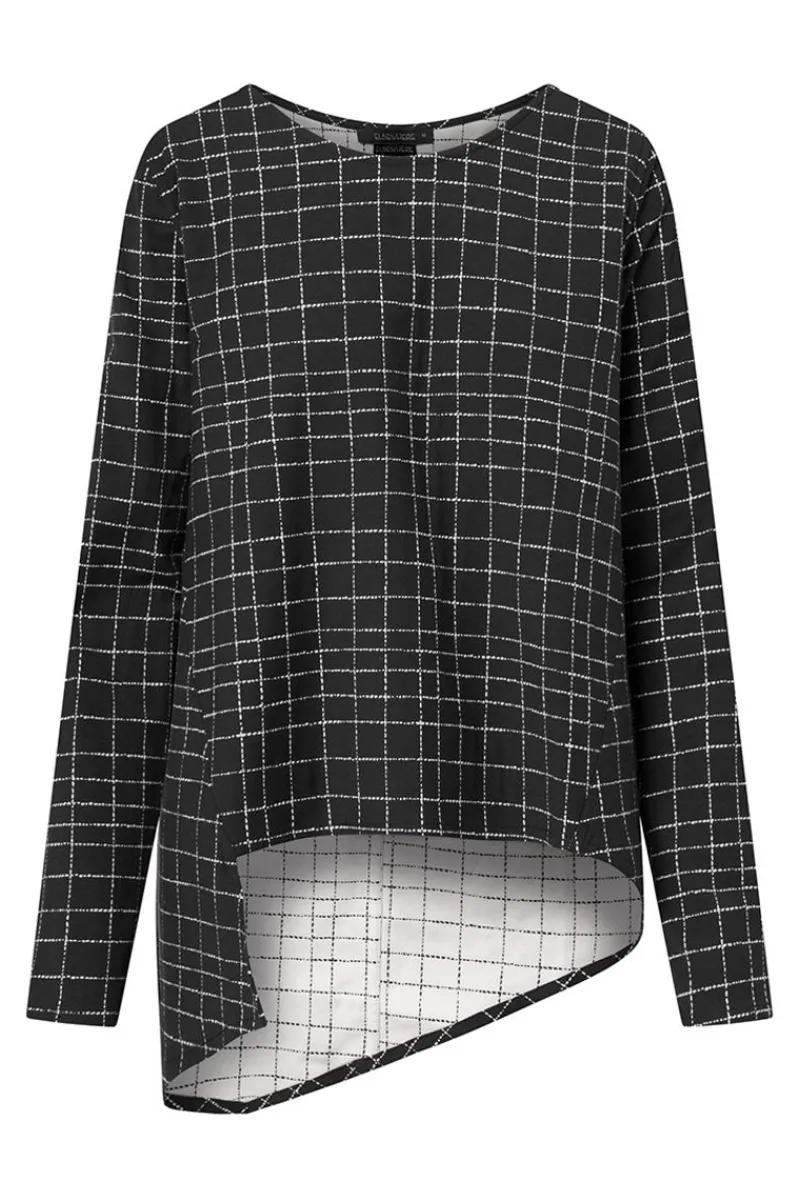 Shop Elsewhere Fashion Marilla Top Reversible-Black-Offwhite