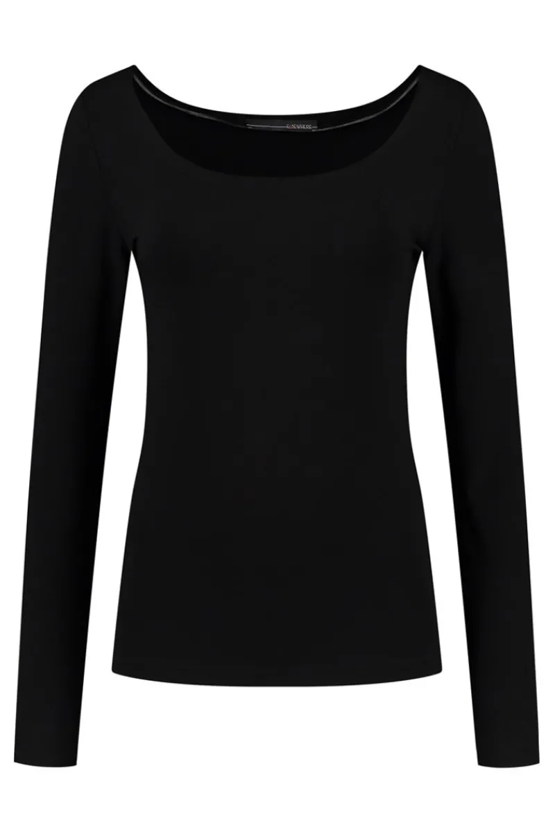 Cheap Elsewhere Fashion Maxima Basic Top-Black