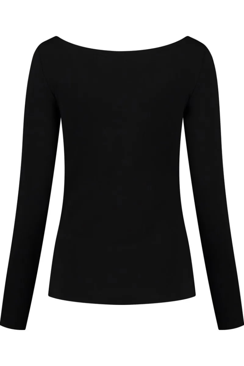 Cheap Elsewhere Fashion Maxima Basic Top-Black