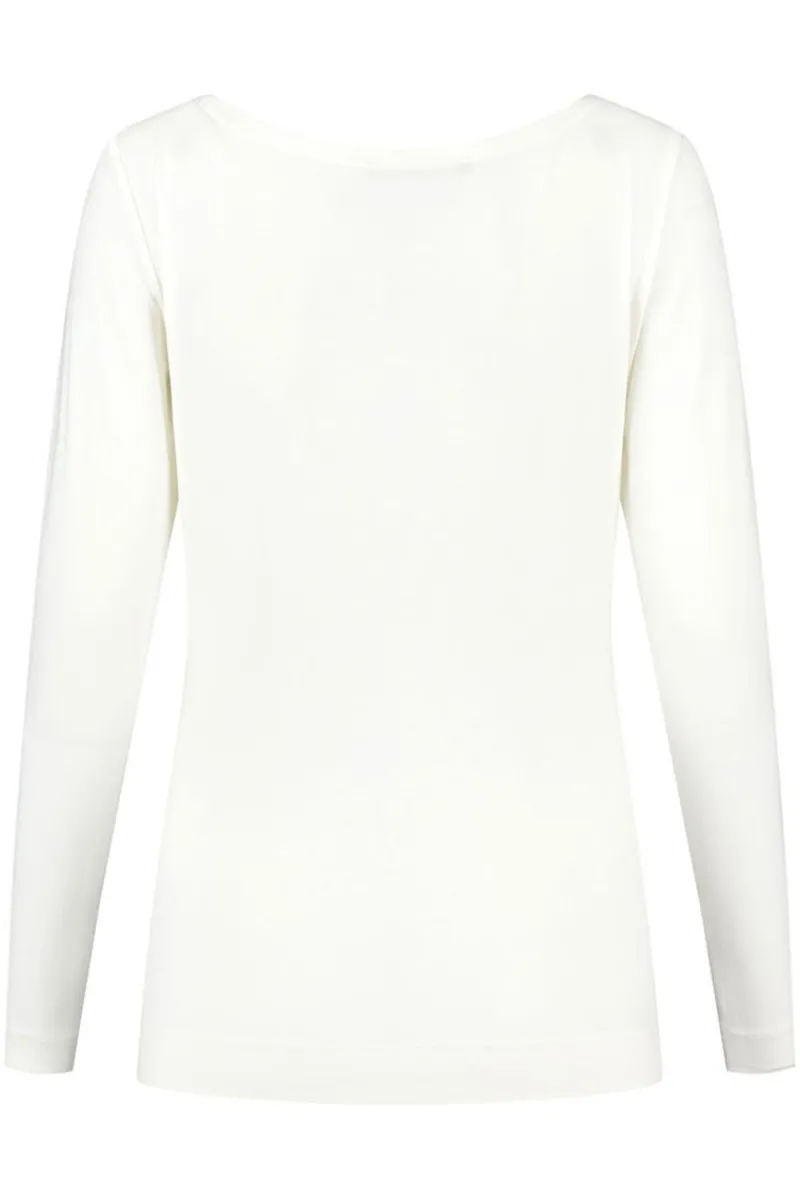 Best Elsewhere Fashion Maxima Basic Top-Offwhite