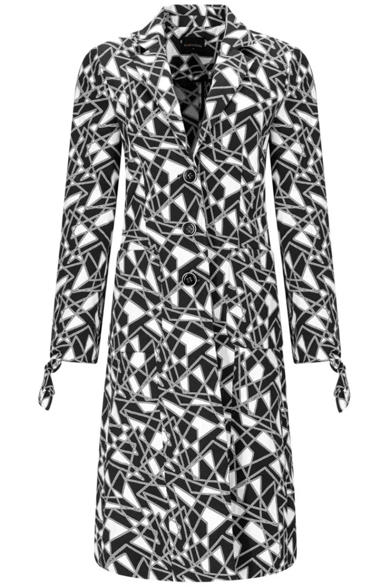 Fashion Elsewhere Fashion Oshawa Blazer-Black-Offwhite
