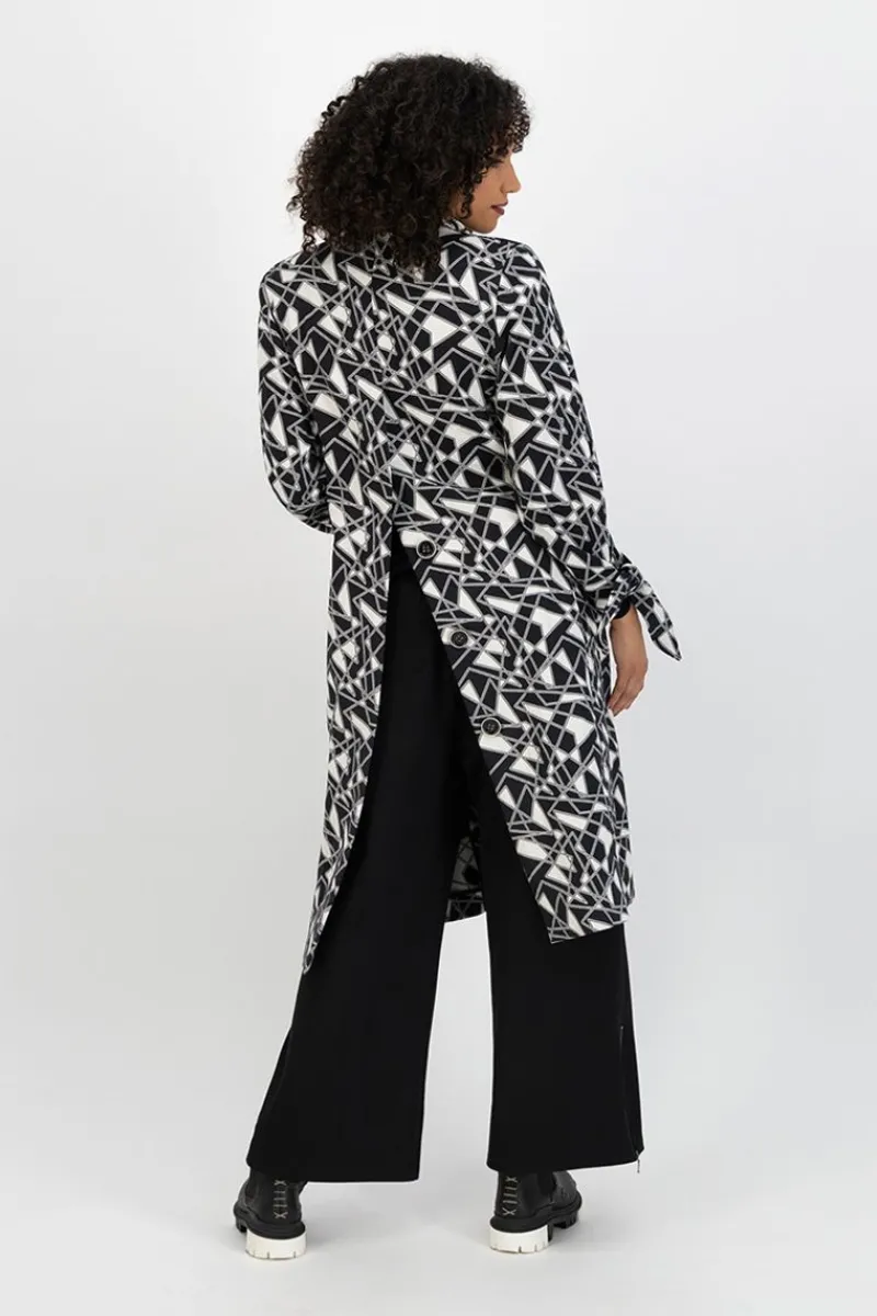 Fashion Elsewhere Fashion Oshawa Blazer-Black-Offwhite