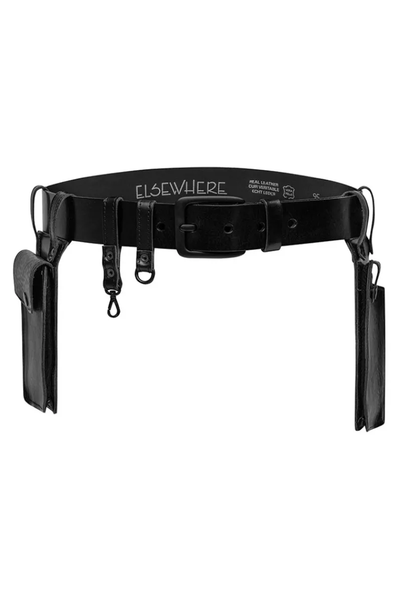 Sale Elsewhere Fashion Pockets Belt-Black