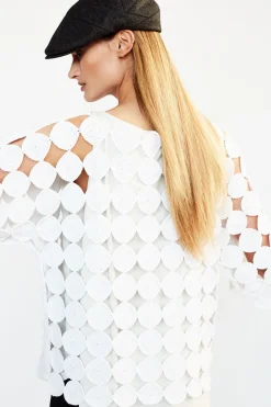 Flash Sale Elsewhere Fashion Reghin Crochet Top-White