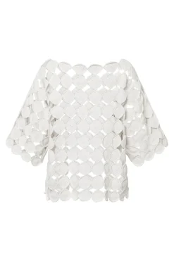 Flash Sale Elsewhere Fashion Reghin Crochet Top-White