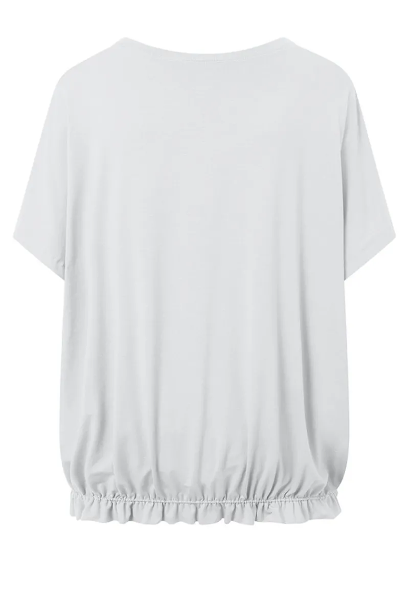 New Elsewhere Fashion Rosetta Top-Dust