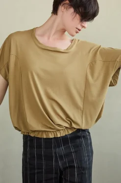 Cheap Elsewhere Fashion Rosetta Top-Golden